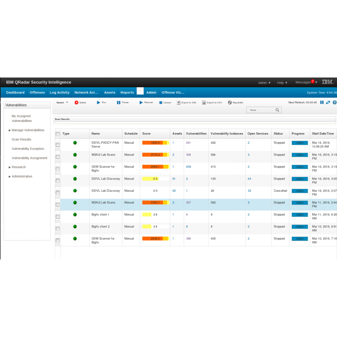 QRadar SIEM Security Event Log Collector Appliance 1501